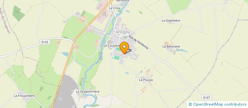 localisation de l'entreprise MONSIEUR STEPHANE GIRAUD à LA CHATAIGNERAIE
