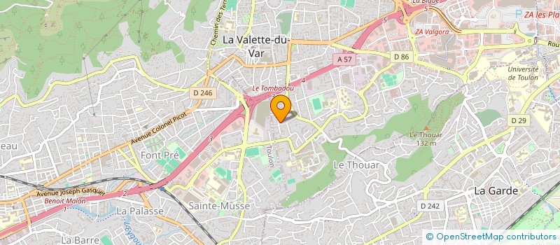localisation de l'entreprise MONSIEUR STEPHANE GIRAUDOT à LA VALETTE-DU-VAR