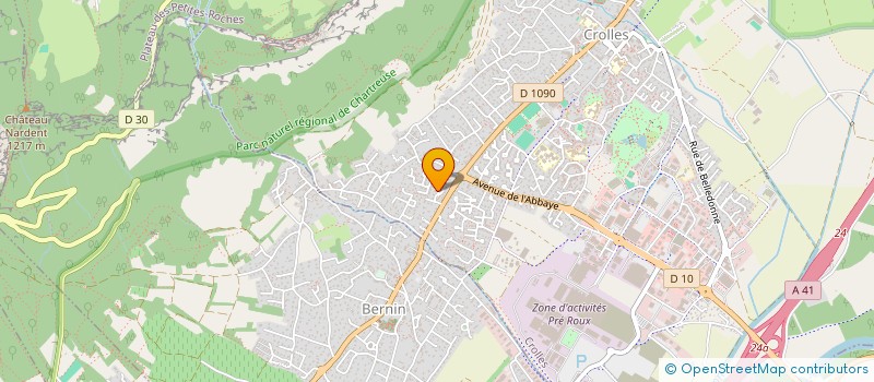 localisation de l'entreprise MONSIEUR STEPHANE GIRET  CROLLES