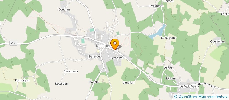 localisation de l'entreprise MONSIEUR STEPHANE GIRODET  MALGUENAC