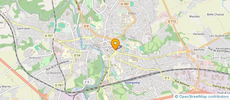 localisation de l'entreprise MONSIEUR STEPHANE GIROT  GUINGAMP