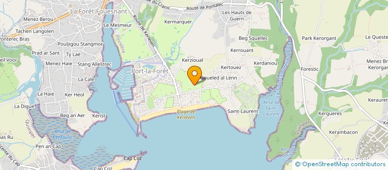 localisation de l'entreprise MONSIEUR STEPHANE GOARIN  LA FORET-FOUESNANT