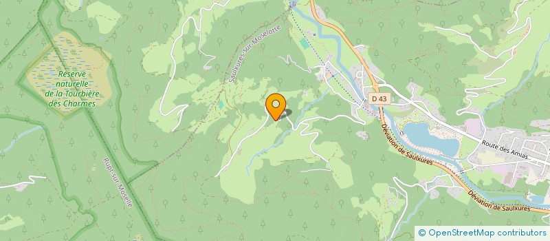 localisation de l'entreprise MONSIEUR STEPHANE GOBERT  SAULXURES-SUR-MOSELOTTE