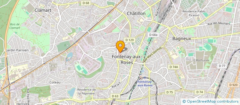 localisation de l'entreprise MONSIEUR STEPHANE GODE à FONTENAY-AUX-ROSES