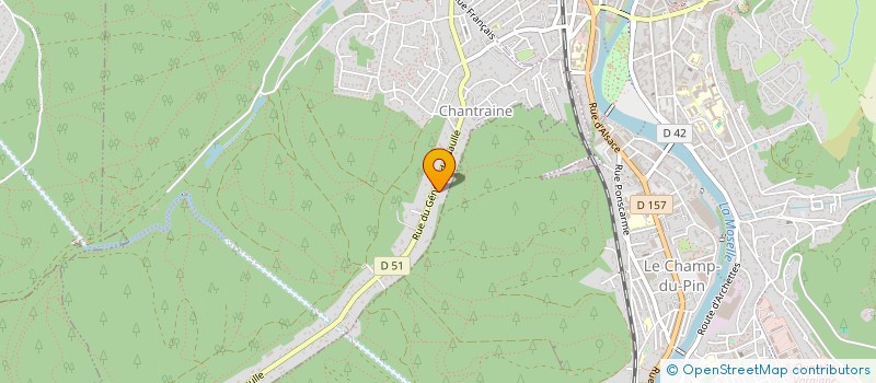 localisation de l'entreprise MONSIEUR STEPHANE GODEFROID  CHANTRAINE