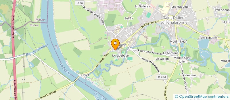 localisation de l'entreprise MONSIEUR STEPHANE GODREUIL  THOISSEY