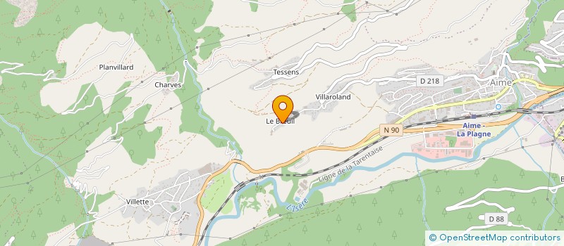 localisation de l'entreprise MONSIEUR STEPHANE GOHIN  AIME-LA-PLAGNE