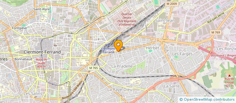 localisation de l'entreprise MONSIEUR STEPHANE GONIN  CLERMONT-FERRAND