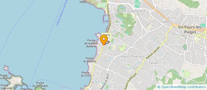 localisation de l'entreprise MONSIEUR STEPHANE GONNET à SIX-FOURS-LES-PLAGES