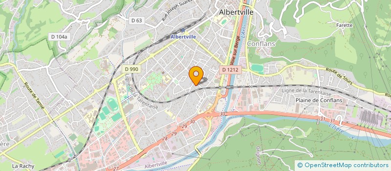 localisation de l'entreprise MONSIEUR STEPHANE GONTHIER PERRIER  ALBERTVILLE