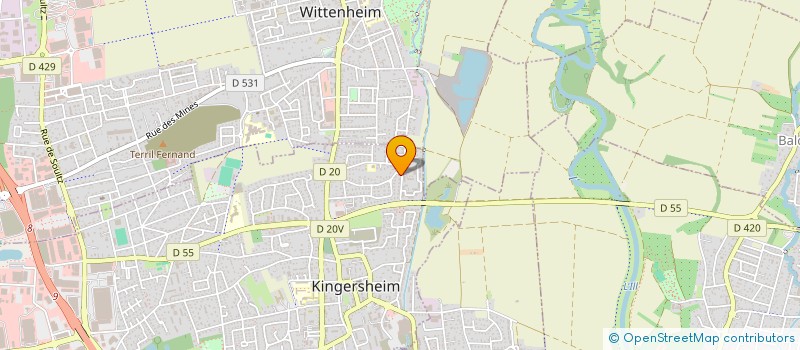 localisation de l'entreprise MONSIEUR STEPHANE GORIUS  KINGERSHEIM