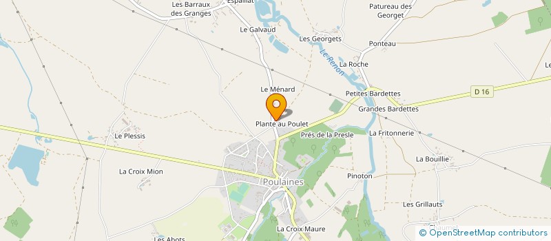 localisation de l'entreprise MONSIEUR STEPHANE GOSSET à POULAINES