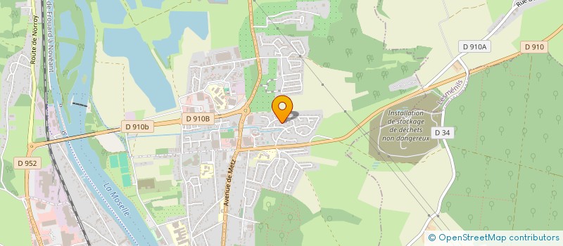 localisation de l'entreprise MONSIEUR STEPHANE GOURDOUX  PONT-A-MOUSSON