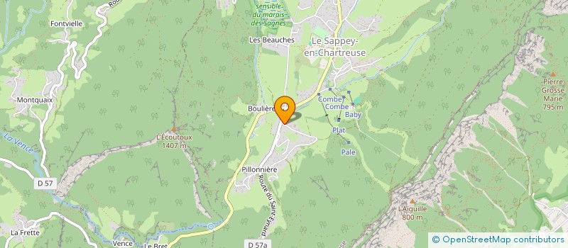 localisation de l'entreprise MONSIEUR STEPHANE GRANDFERRY  LE SAPPEY-EN-CHARTREUSE