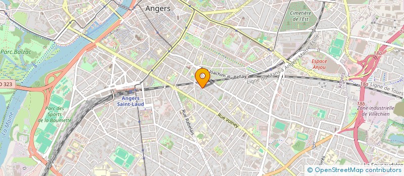 localisation de l'entreprise MONSIEUR STEPHANE GRANDIN à ANGERS