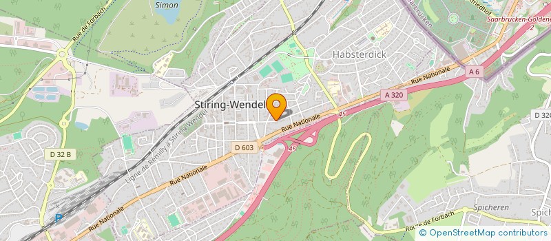 localisation de l'entreprise MONSIEUR STEPHANE GRANDJEAN  STIRING-WENDEL