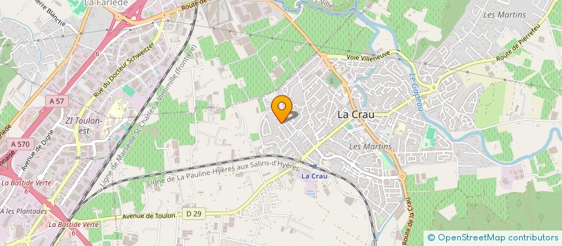 localisation de l'entreprise MONSIEUR STEPHANE GRANDSIRE  LA CRAU