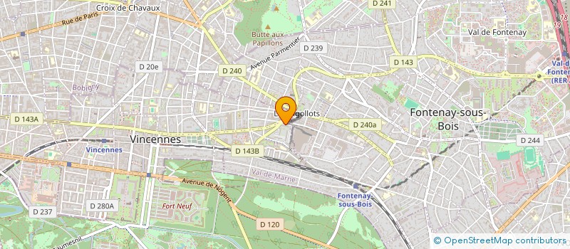 localisation de l'entreprise MONSIEUR STEPHANE GRANGIER à VINCENNES