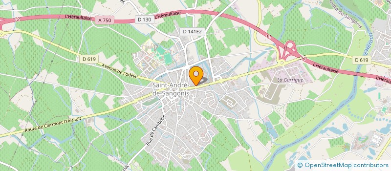 localisation de l'entreprise MONSIEUR STEPHANE GRANIER  SAINT-ANDRE-DE-SANGONIS