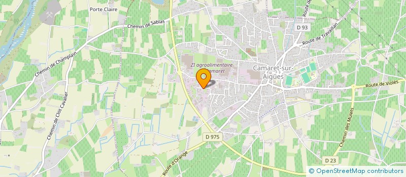 localisation de l'entreprise MONSIEUR STEPHANE GRAS  CAMARET-SUR-AIGUES