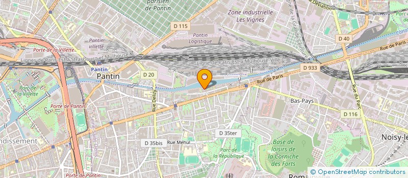 localisation de l'entreprise MONSIEUR STEPHANE GREGOIRE  PANTIN