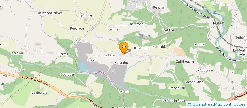 localisation de l'entreprise MONSIEUR STEPHANE GREHAN à QUIMPER