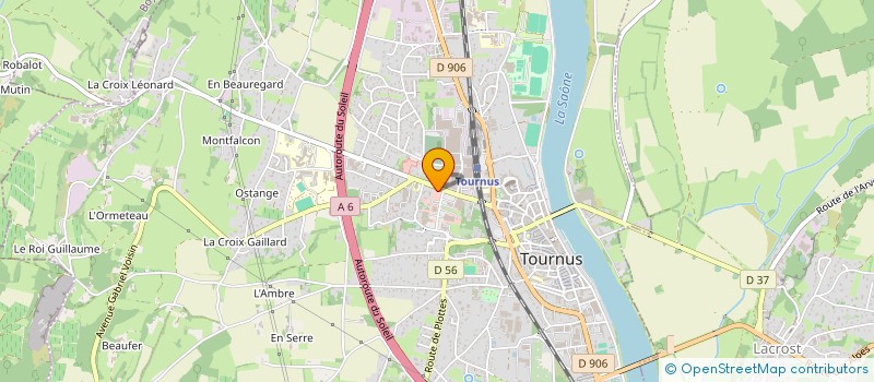 localisation de l'entreprise MONSIEUR STEPHANE GRENOT à TOURNUS