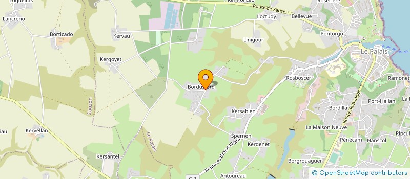 localisation de l'entreprise MONSIEUR STEPHANE GRESSE  LE PALAIS