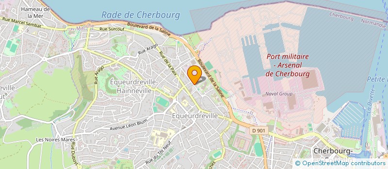 localisation de l'entreprise MONSIEUR STEPHANE GRONDIN  CHERBOURG-EN-COTENTIN