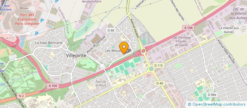 localisation de l'entreprise MONSIEUR STEPHANE GROSMAIRE à VILLEPINTE