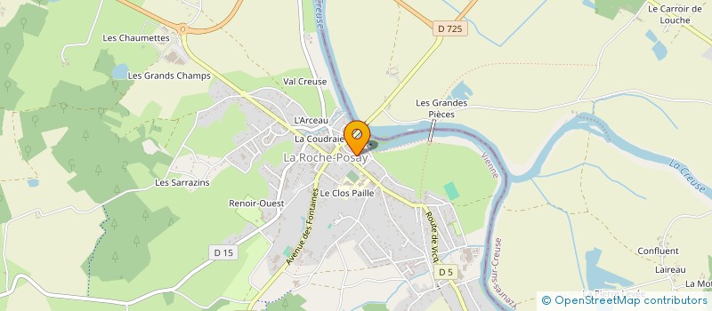 localisation de l'entreprise MONSIEUR STEPHANE GUELLERIN  LA ROCHE-POSAY