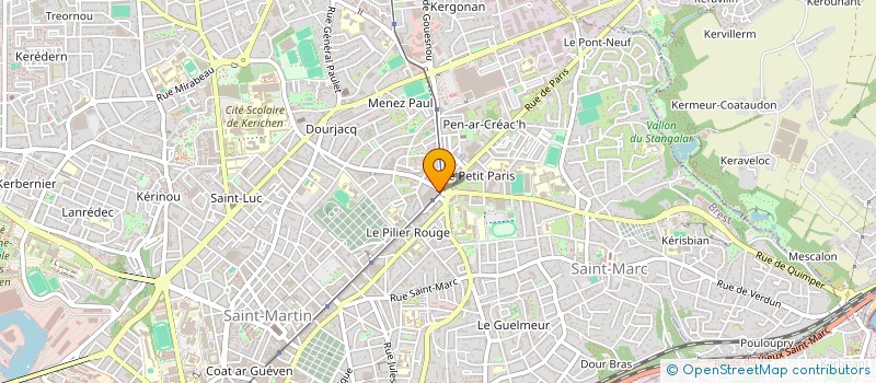 localisation de l'entreprise MONSIEUR STEPHANE GUENGANT à BREST