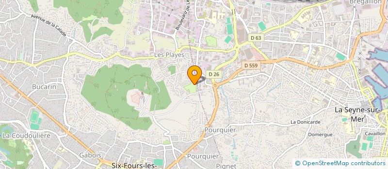 localisation de l'entreprise MONSIEUR STEPHANE GUERCIO à SIX-FOURS-LES-PLAGES