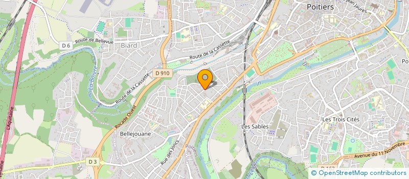 localisation de l'entreprise MONSIEUR STEPHANE GUERIF à POITIERS