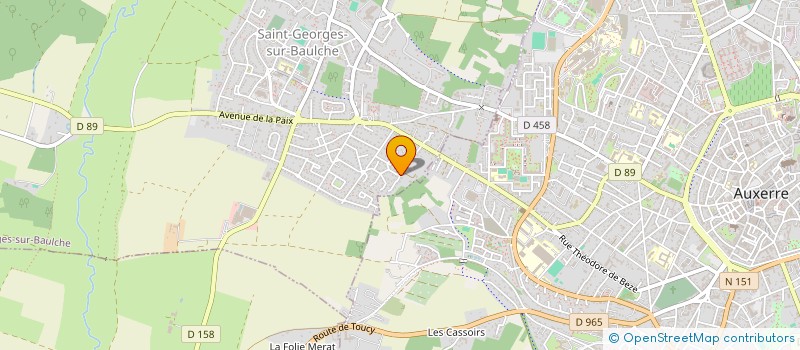 localisation de l'entreprise MONSIEUR STEPHANE GUERIN  SAINT-GEORGES-SUR-BAULCHE