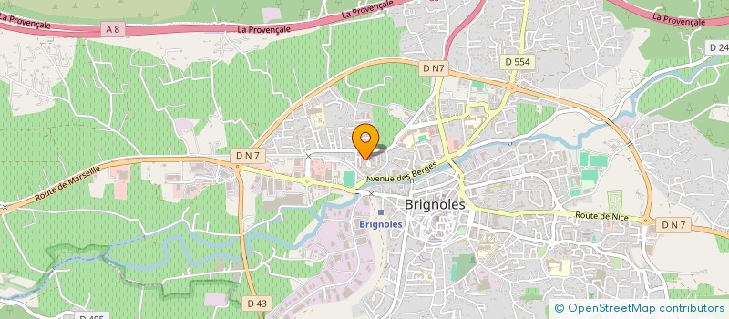 localisation de l'entreprise MONSIEUR STEPHANE GUERIN à BRIGNOLES