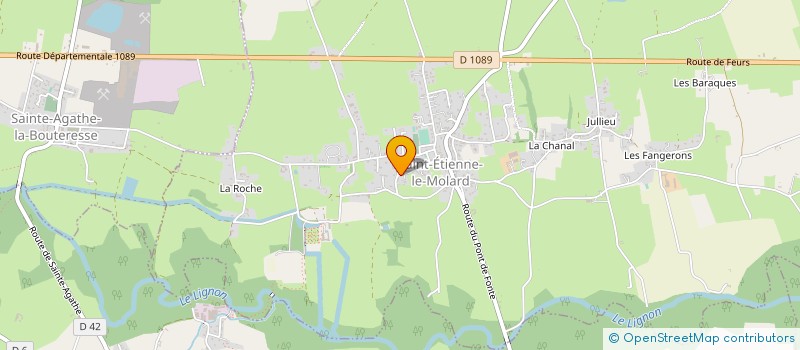 localisation de l'entreprise MONSIEUR STEPHANE GUERREAU  JONZIEUX