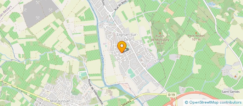 localisation de l'entreprise MONSIEUR STEPHANE GUILHAUMON  LIGNAN-SUR-ORB