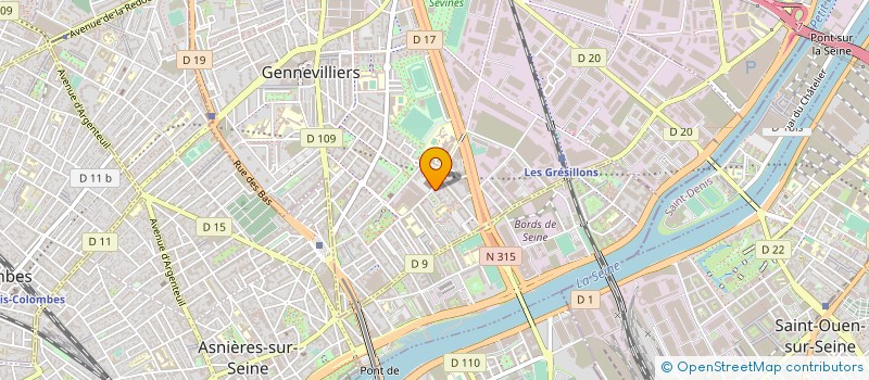 localisation de l'entreprise MONSIEUR STEPHANE GUILLAUD-MAGNIN à GENNEVILLIERS