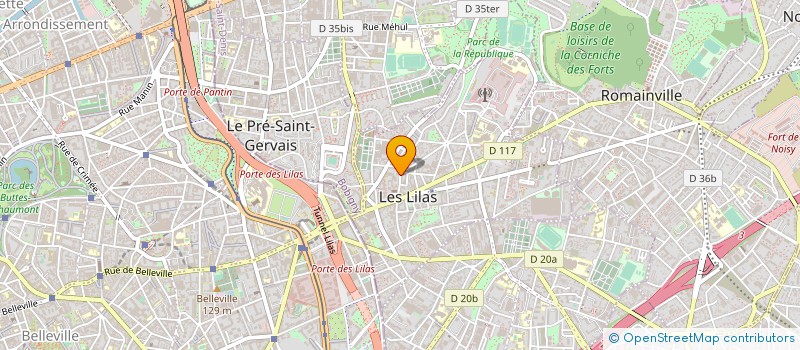 localisation de l'entreprise MONSIEUR STEPHANE GUILLAUMOT  LES LILAS