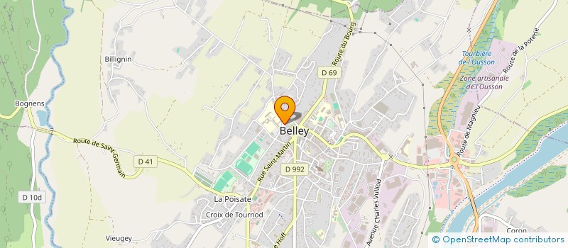 localisation de l'entreprise MONSIEUR STEPHANE GUILLERMIN  BELLEY