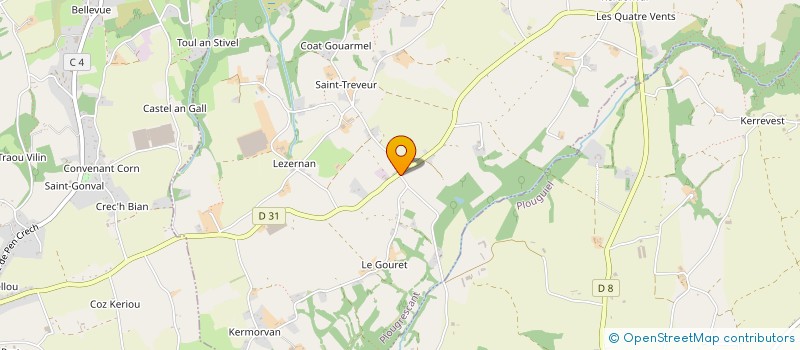 localisation de l'entreprise MONSIEUR STEPHANE GUILLORY  PLOUGRESCANT