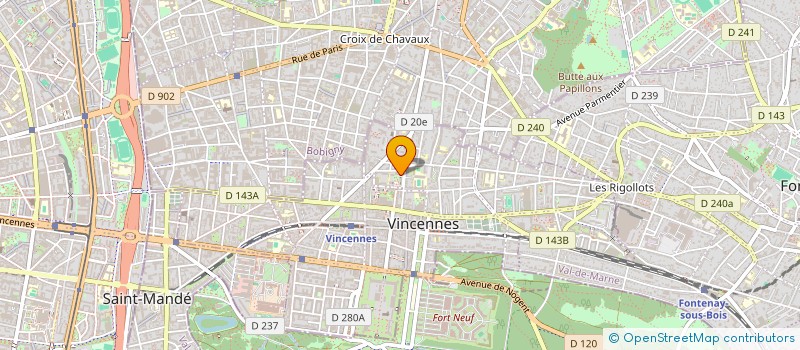 localisation de l'entreprise MONSIEUR STEPHANE GUILLOSSON à VINCENNES