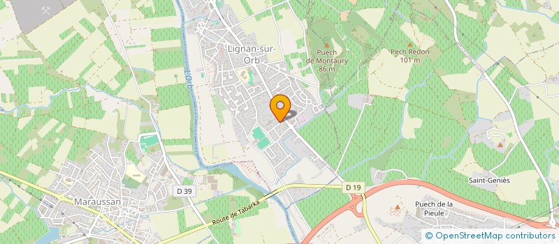 localisation de l'entreprise MONSIEUR STEPHANE GUILY  LIGNAN-SUR-ORB