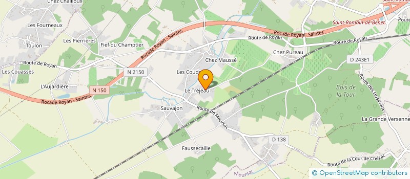 localisation de l'entreprise MONSIEUR STEPHANE GUITARD  SAINT-ROMAIN-DE-BENET