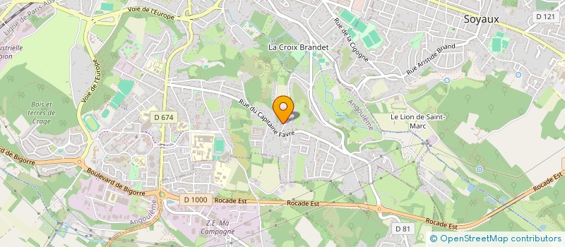 localisation de l'entreprise MONSIEUR STEPHANE GUY CAZEMAJOU à ANGOULEME