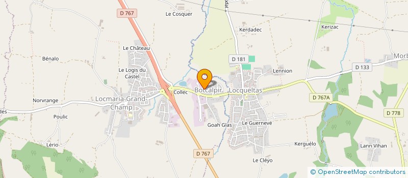 localisation de l'entreprise MONSIEUR STEPHANE GUYONVARD  LOCMARIA-GRAND-CHAMP