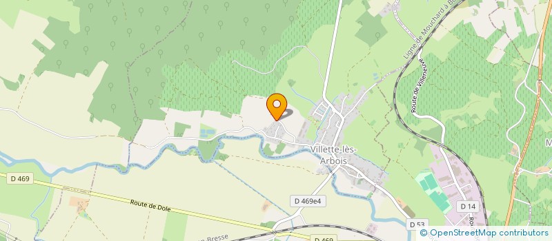 localisation de l'entreprise MONSIEUR STEPHANE GUYOT  VILLETTE-LES-ARBOIS