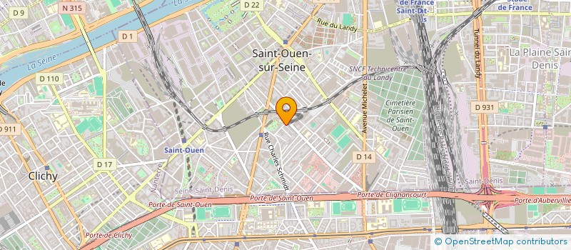 localisation de l'entreprise MONSIEUR STEPHANE GYSSELS à SAINT-OUEN-SUR-SEINE