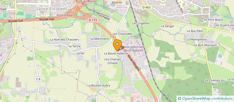 localisation de l'entreprise MONSIEUR STEPHANE HALLEZ  CHANTEPIE